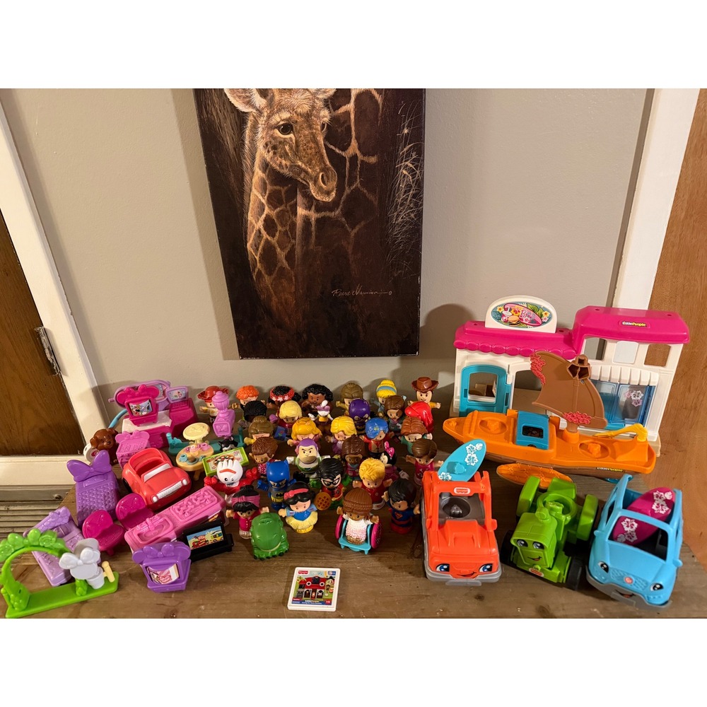 Fisher Price Little People Lot Disney Princess Toy Story DC Batman Figures House